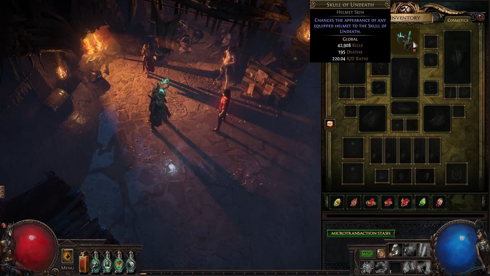 Skull of Undeath tracks how skilled you are (Image via Grinding Gear Games)
